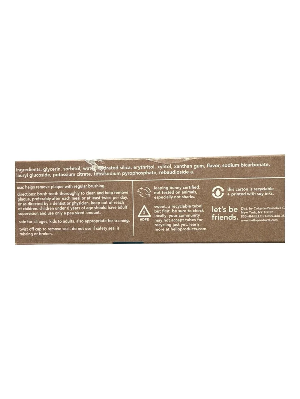 Hello Smiling Shark Fluoride Free Kids Toothpaste, Natural Fruit Punch 4.2oz New